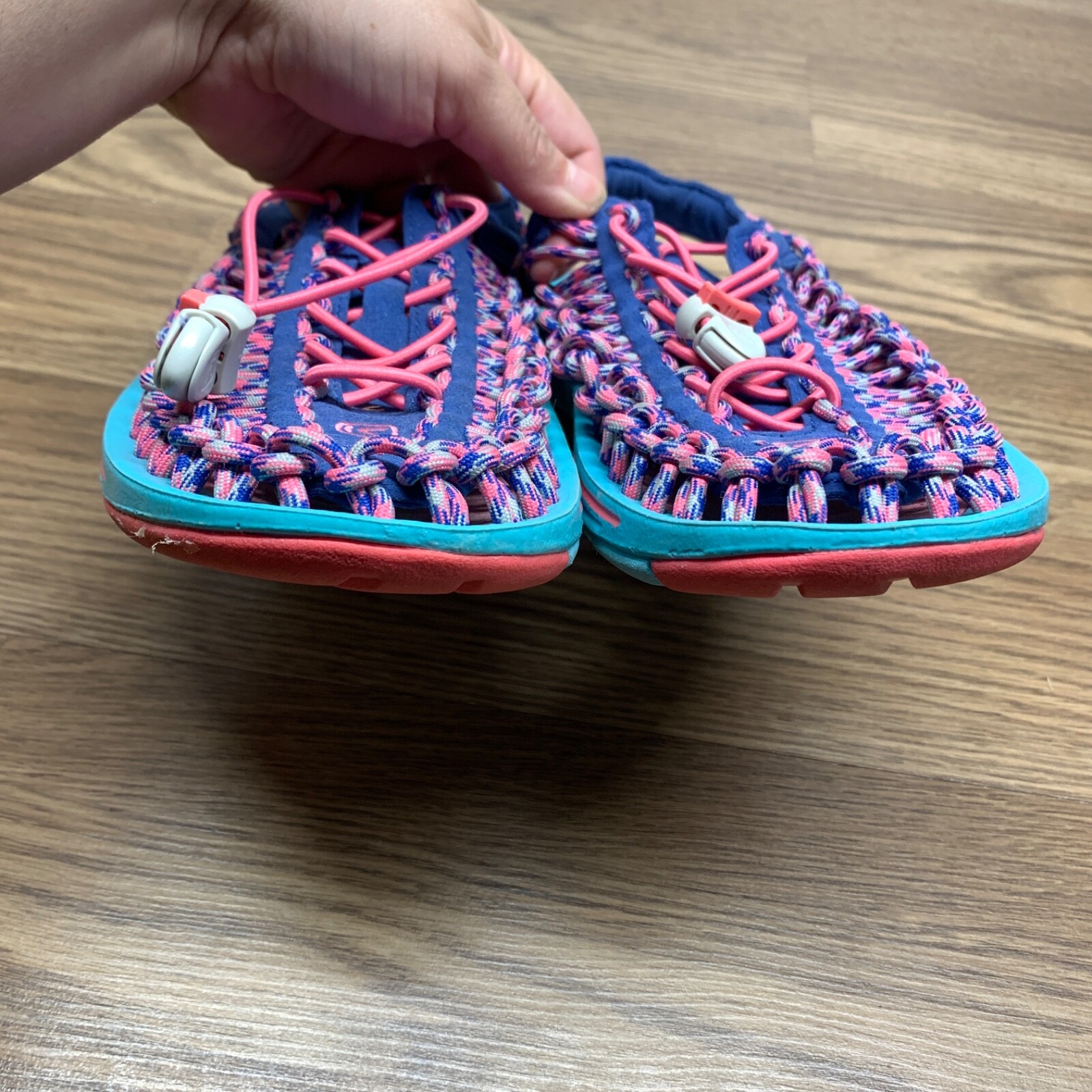 Sandali KEEN Uneek donna taglia: 6 5 scarpa tessuto corda elastica rosa blu