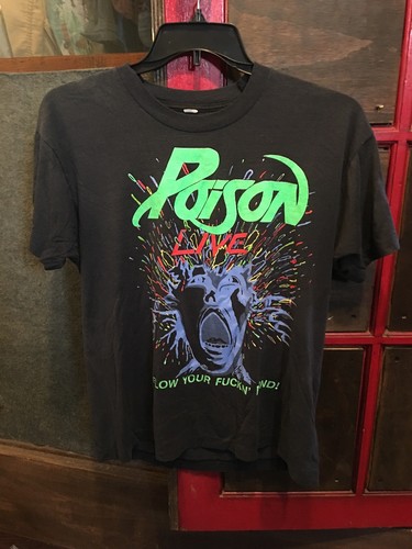 Poison Live Tour Tshirt 1988 Vintage 