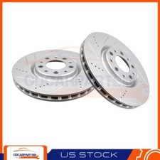 Brake Front Disc Rotors Drilled & Slotted For 2015-2016 Jeep Renegade kit