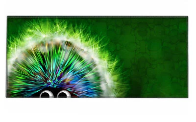 Mauspad 90 x 40 cm Mousepad XXL Gaming und Office Silent Monsters Igel grün süß