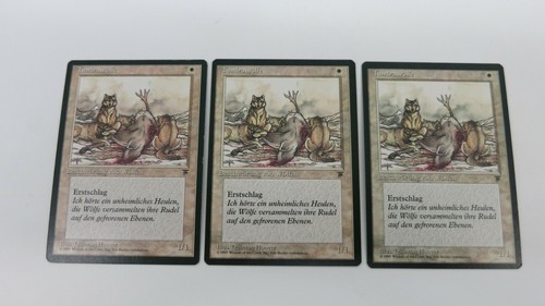 3x GERMAN TUNDRA WOLVES RENAISSANCE LEGENDS MTG MAGIC THE GATHERING NM - 第 1/2 張圖片