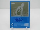 LARRY BIRD 2008 TOPPS CHROM CYAN PRINTING PLATE AUTOGRAPH AUTO #1/1- CELTICS!!