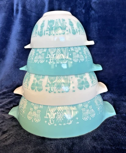 VTG PYREX Amish Butterprint Cinderella Mixing Bowls - Set of 4--Price Reduced