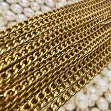 Vintage Brass Plated Curb Chain (Sold By The ...