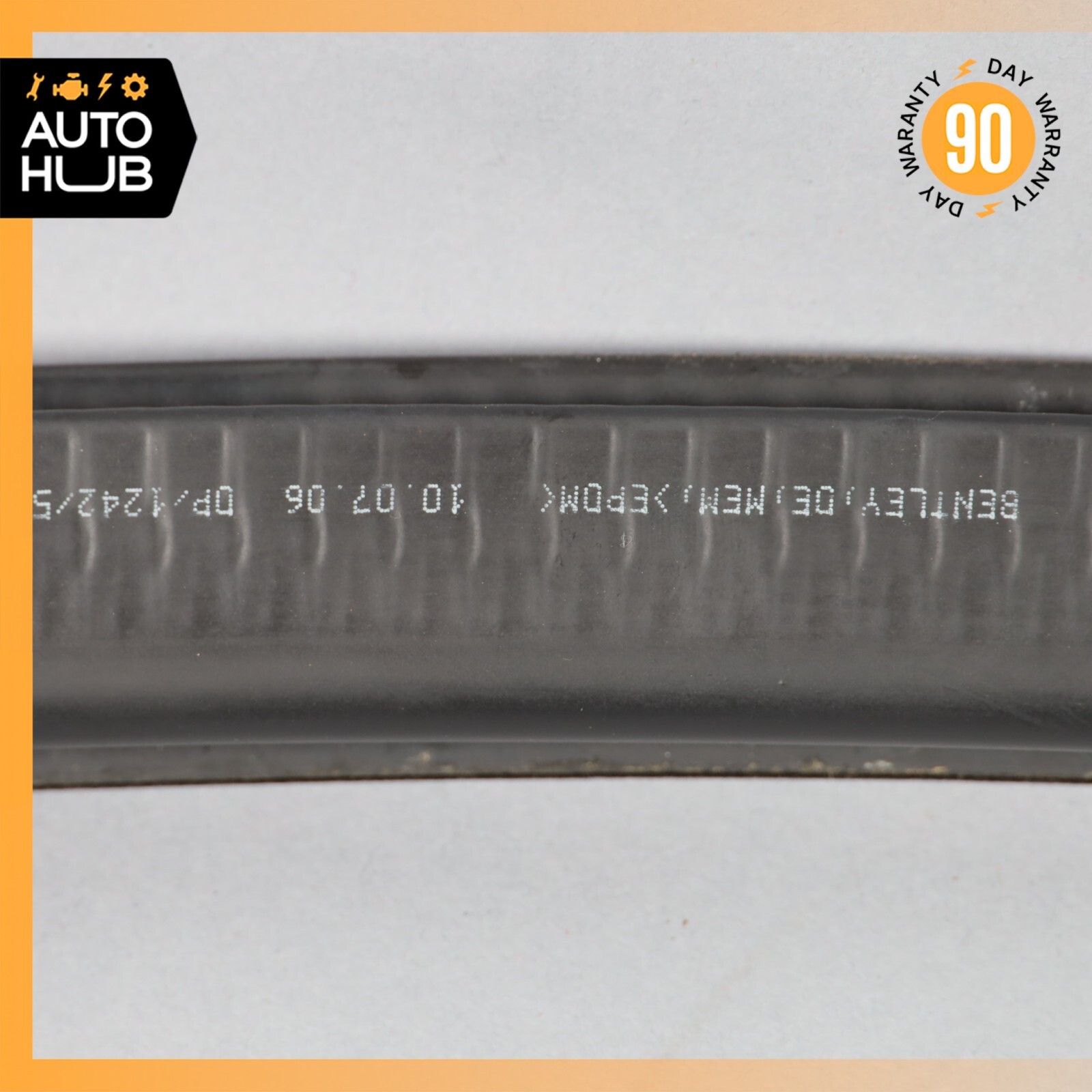 Bentley Continental GT Front Left & Right Door Inner Glass Rubber Seal Set OEM