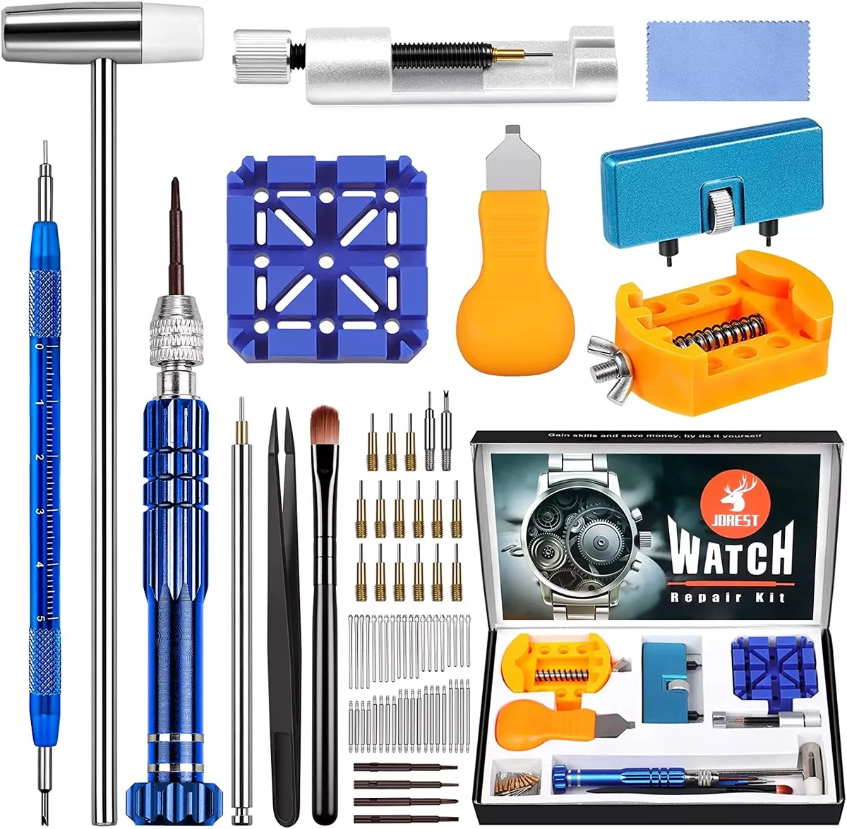 JOREST Watch Repair Tool Kit for Watch Back and Link Removal