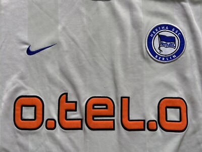HERTHA BERLIN 2000 2001 AWAY FOOTBALL SHIRT SOCCER JERSEY NIKE sz