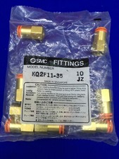 1 PACKAGE SMC FITTINGS KQ2F11-35,FEMALE CONNECTOR QTY OF 10 FITTINGS
