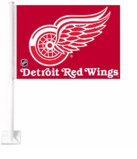 NHL Heavy Duty DETROIT - RED WINGS CAR FLAG