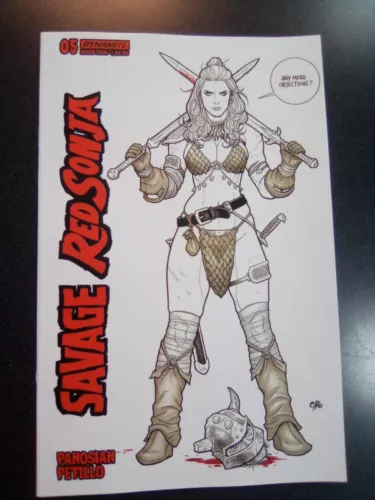 Savage Red Sonja #5 Cover G 1:15 Cho Line Art Variant Comic Book First Print