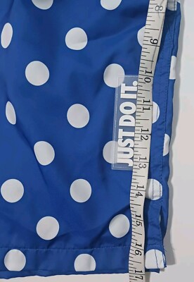 Nike Sportswear Athletic JDI Blue Polka Dot Shorts Size L Nike Sportswear Athletic JDI Blue Polka Dot Shorts Size L