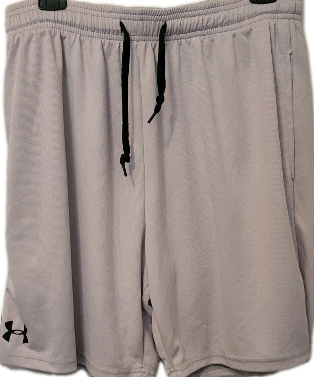UNDER ARMOUR Pantaloncini Uomo XL "Heat Gear" Cachi Chiari Vita Elastica Coulisse