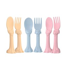 Made in USA Toddler Utensils Set - 6 Pack 3 Spoons 3 Forks for Kids - Sel...