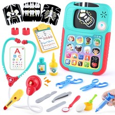 Doctor Kit for with Learning , Doctors Set with , Real Stethoscope, Various T...