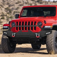 Steel Front Bumper For 2007-2026 Jeep Wrangler Jk Jl Jt Wled Lightssensor Hole Steel Front Bumper For 2007-2026 Jeep Wrangler Jk Jl Jt Wled Lightssensor Hole