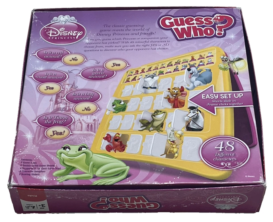 INDOVINA CHI? GIOCO: Disney Princess Edizione Hasbro 2014 - In Ottime Condizioni (GRATIS UK P&P) - Immagine 2 di 4