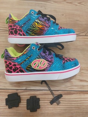 Heelys SCHUHE Rollen GR. 35 PINK  LEO ANIMAL PRINT SNEAKER Skater Rollerblades
