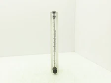 King Instrument 75302117C05 Flow Meter 14" Long 3/4" NPT Adjustable Clear F Port