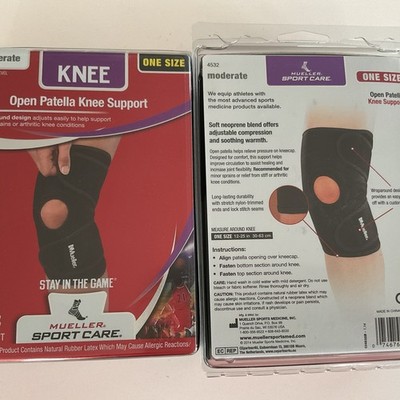 NEW Mueller Sport Care Open Patella Neoprene Knee Sleeve 4532 One Size