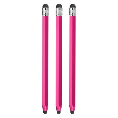3 Pcs Stylus Pens for Screens, 2 in 1 Capacitive Stylus, Pink