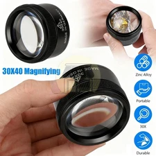 30X Jewelers Loupe Magnifier Light Jewelry Eye Loop Pocket Magnifying Glass Tool