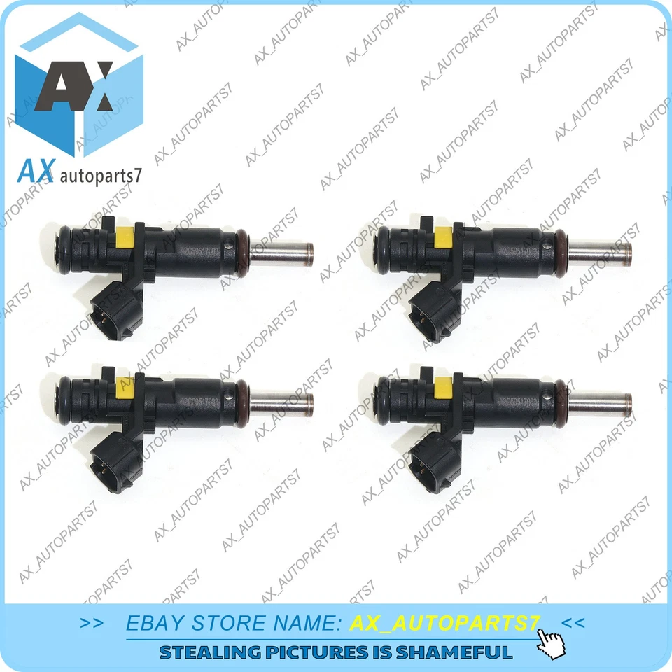 FOR R57 R58 R60 R59 R61 Mini R55 R56  Cooper 4Pcs 13537528176 Fuel Injectors - Image 2 of 4
