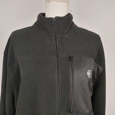 Nautica Competition Activewear Fleece Zip Up Jacket Men's XL Black