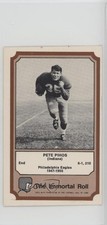 1974 Fleer Team Cloth Patch Stickers The Immortal Roll Pete Pihos HOF 4g8
