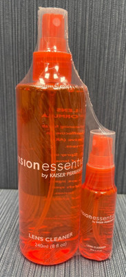 Kaiser Permanente Vision Essentials Lens Cleaner 2 Bottles x 8 fl oz & 1 fl oz