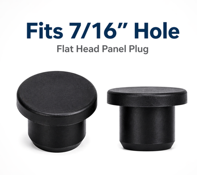#ad 7 16quot; Silicone Rubber Hole Plug Push In Flat Head Panel Plug Firewall Body $14.29