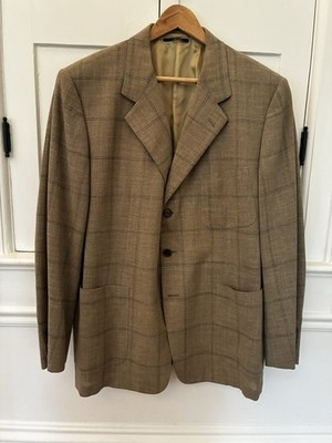 Men s Hermes Linen & Wool Lightweight Blazer Sport Coat 56r 56 R rarely worn