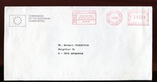 1992 Belgium. Health & Safety (English) European Commission Meter Franking Cover