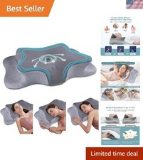 Cervical Neck Pillow for Pain Relief Sleeping, Memory Foam Pillows, Ergonomic...