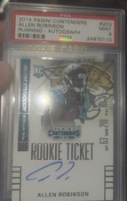 🔥 ALLEN ROBINSON 🔥 2014 CONTENDERS ROOKIE TICKET AUTO 🔥 PSA 9 MINT 🔥':