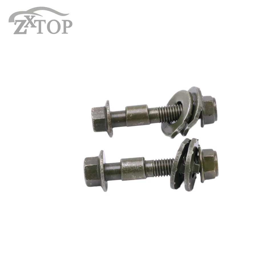 Kit de pernos de leva de alineación de ruedas traseras de 14 mm 4 piezas pernos de inclinación ajustables para rueda de automóvil Foto 3 de 4