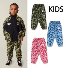 A BATHING APE BAPE KIDS ABC CAMO TRACK PANTS 1M30352003