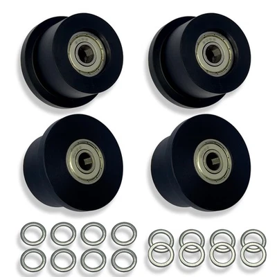 DAFORE Upgraded Machined Wheels/Rollers Compatible with Total Gym,Replacement Parts ...