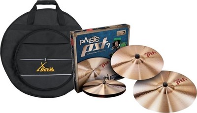 Paiste PST 7 Universal Becken Cymbal Set Hi-Hat Crash Ride Satz Beckentasche