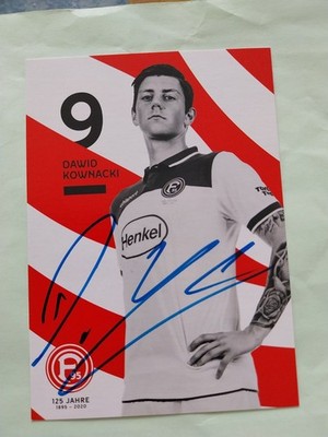 Autogrammkarte Fortuna Düsseldorf Dawid Kownacki 2019-2020