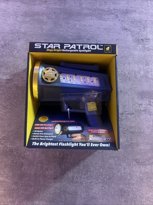 Star Patrol Mega-Bright Rechargeable Spotlight Emergency