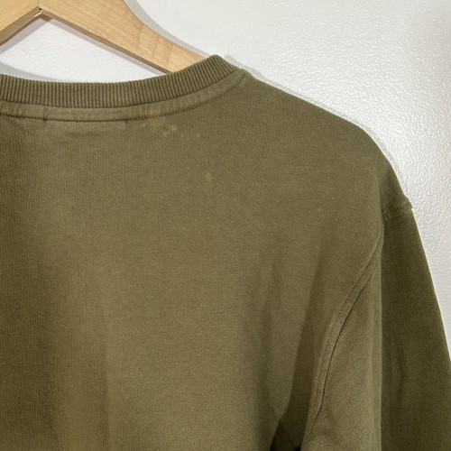 Fjallraven Men's Crewneck Sweatshirt Size Medium Olive Green Pullover Shirt - Picture 10 of 10