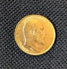 1906 Gold Sovereign British Coin  King George V  British sovereign coin .235 oz