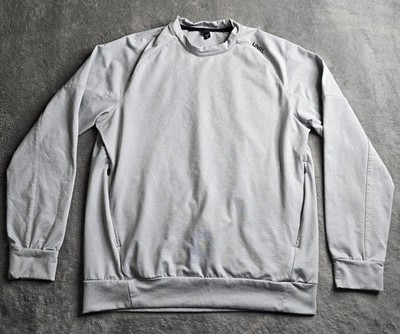 UNRL Crossover Crewneck Sweatshirt Mens Small Gray Long Sleeve Pullover