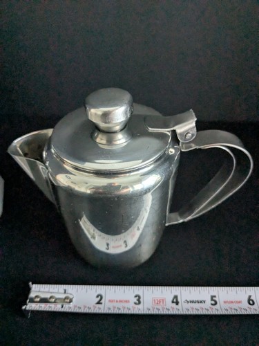 VTG Stainless Steel 5 Piece Coffee & Tea Set W/ Sugar & Creamer - Picture 12 of 21