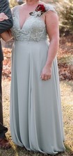 Mother of the Bride or Bridesmaid Dress Sage Green Size 16