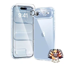 NEW Kingbus iPhone Air Case Clear Non-MagSafe 3-Piece Set [Tempered Glass Film +