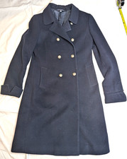 Brooks Brothers 346 navy cashmere/wool peacoat, double breasted, 4, classic