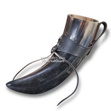 Medieval Renaissance Viking Natural Drinking Cow Horn Reenactment Feast LARP