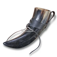 Medieval Renaissance Viking Natural Drinking Cow Horn Reenactment Feast LARP