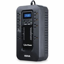CyberPower EC650LCD Ecologic UPS Systems , 650VA/390W, 120 VAC, NEMA 5-15P